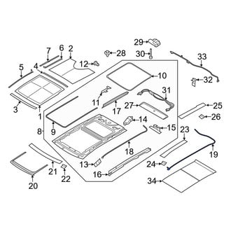 Ford OE - Left Outer Sunroof Cable