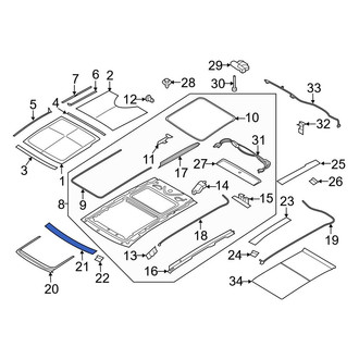 Ford OE - Front Sunroof Opening Trim
