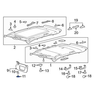Ford OE - Sun Visor Cap