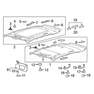 Ford OE - Interior Grab Bar Nut