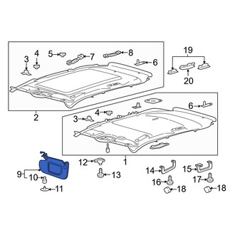 Ford OE - Left Sun Visor