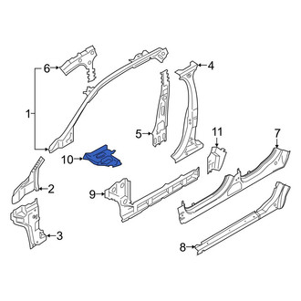 Ford OE - Front Left Frame Side Member Reinforcement