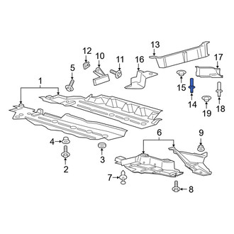 Ford OE - Fender Liner Extension Screw