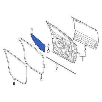 Ford OE - Front Left Door Water Deflector