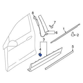 Ford OE - Fender Flare Clip