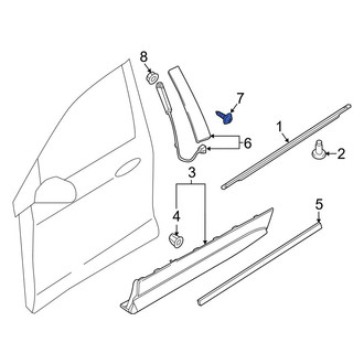Ford OE - Door Applique Screw