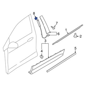 Ford OE - Door Interior Trim Panel Nut