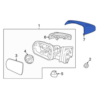 Ford OE - Front Left Door Mirror Cover