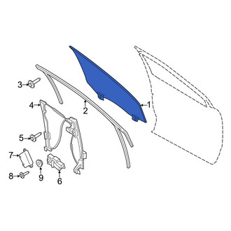 Ford OE - Front Right Door Glass