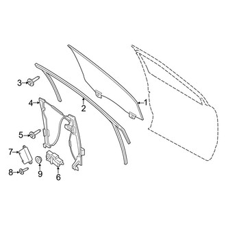 Ford OE - Front Door - Glass & Hardware