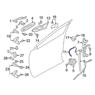 Ford OE - Front Door Latch Cable