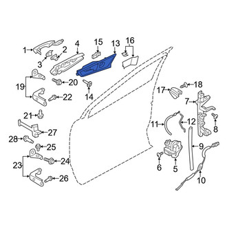 Ford OE - Front Left Inner Interior Door Handle