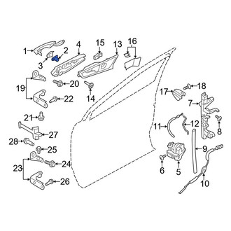 Ford OE - Front Left Door Lock Cylinder