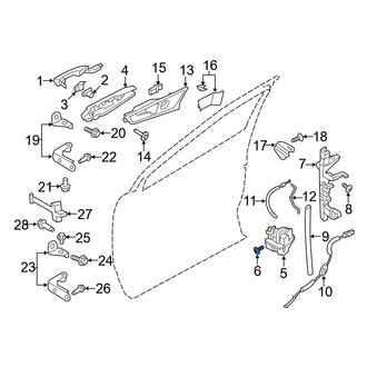 Ford OE - Right Lower Door Latch Bolt