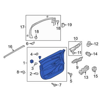 Ford OE - Front Right Inner Door Interior Trim Panel