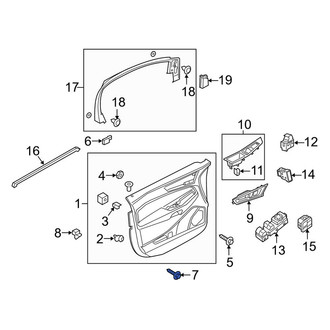 Ford OE - Door Interior Trim Panel Screw