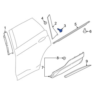 Ford OE - Door Applique Screw