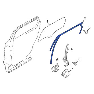 Ford OE - Rear Left Window Channel