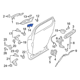 Ford OE - Rear Right Interior Door Handle Bezel Cap