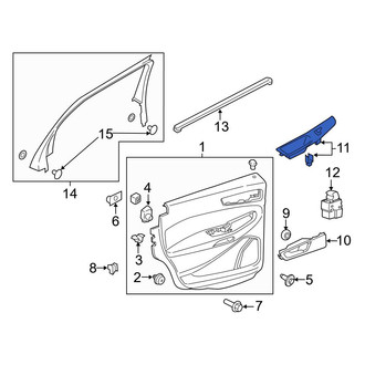 Ford OE - Front Left Door Window Switch Bezel