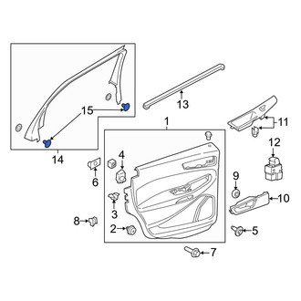 Ford OE - Door Window Molding Bolt