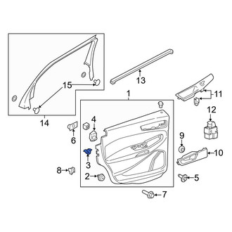 Ford OE - Instrument Panel Storage Compartment Clip