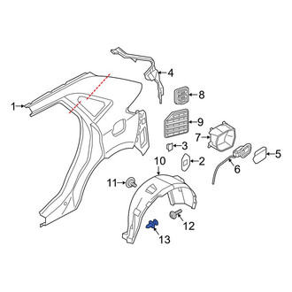 Ford OE - Floor Pan Heat Shield Clip
