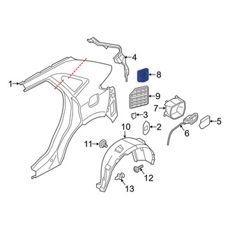 Ford OE - Rear Right Quarter Panel Vent