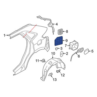 Ford OE - Rear Right Quarter Panel Vent