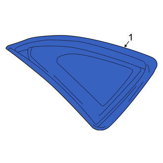 Ford OE - Rear Left Quarter Glass