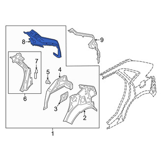Ford OE - Rear Left Body C-Pillar Reinforcement