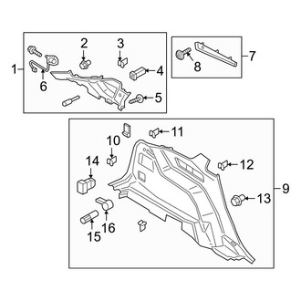 Ford OE - Quarter Panel - Interior Trim (Driver Side)