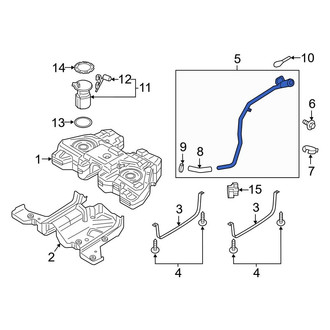 Ford OE - Fuel Filler Hose