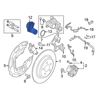 Ford OE - Rear Left Parking Brake Actuator