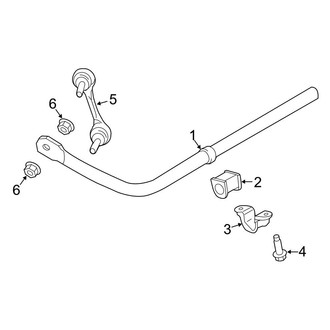 Ford OE - Rear Suspension - Stabilizer Bar & Components (FWD)