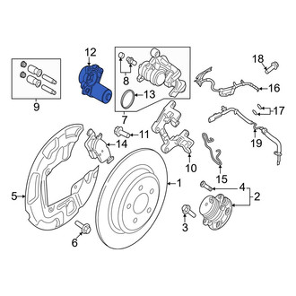 Ford OE - Rear Right Parking Brake Actuator
