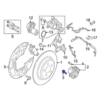 Ford OE - Rear Axle Hub Mounting Bolt