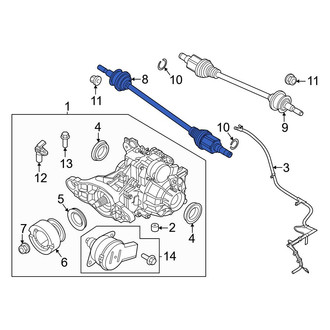 Ford OE - Rear Right CV Axle Assembly