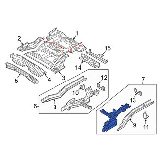 Ford OE - Rear Left Frame Side Member Assembly