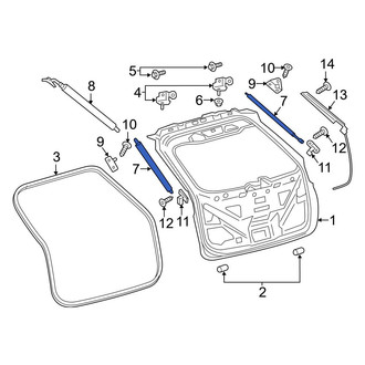 Ford OE - Left Liftgate Lift Support