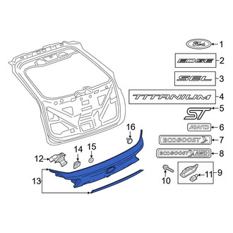 Ford OE - Rear Liftgate Finish Panel