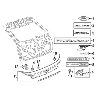 Ford OE - Lift Gate - Exterior Trim