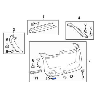 Ford OE - Liftgate Trim Cover Cap