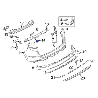 Ford OE - Bumper Cover Support Rail Bolt
