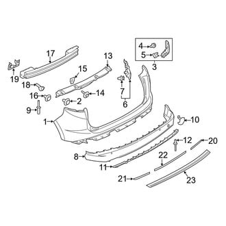 Ford OE - Rear Bumper - Bumper & Components (Bumper & Trim), (SE)