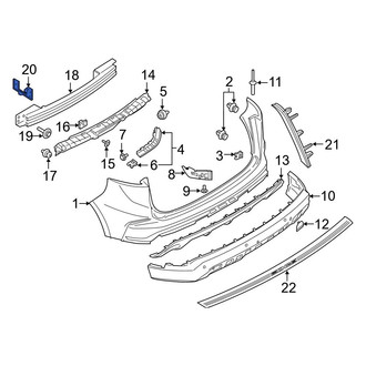 Ford OE - Rear Right Bumper Impact Bar Bracket