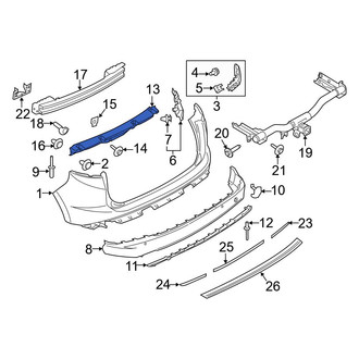 Ford OE - Rear Bumper Impact Absorber