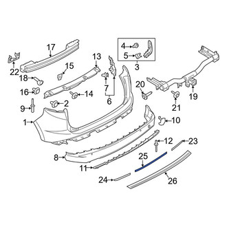 Ford OE - Rear Center Reflector Panel