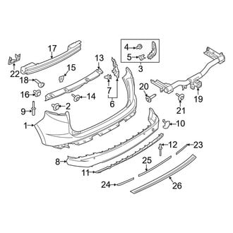 Ford OE - Rear Bumper - Bumper & Components (Bumper & Trim), (SEL)