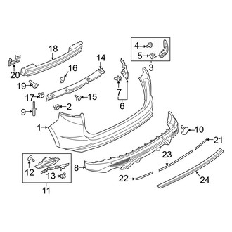 Ford OE - Rear Bumper - Bumper & Components (Bumper & Trim), (Sport)